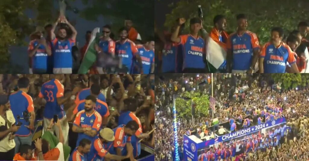 Mumbai's Marine Drive Transforms into a Sea of Fans for Team India T20 World Cup Victory Parade